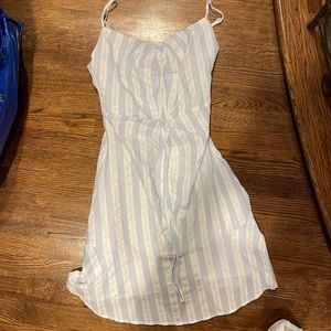 White and blue sundress